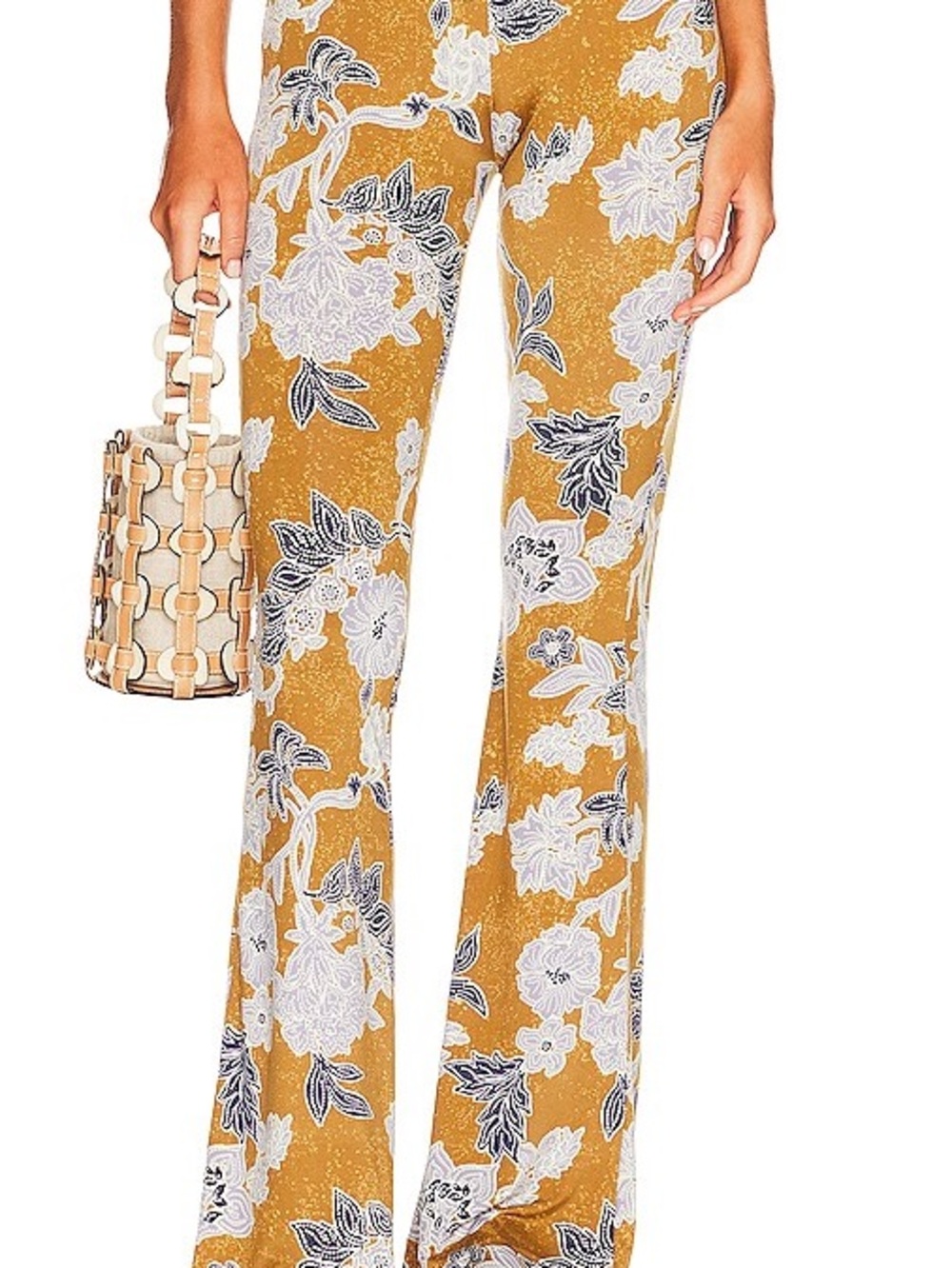 Free People Make a Statement Flare Pant (Bronze Combo) - Large - Picture 4 of 4